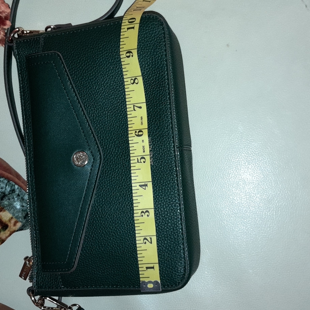 🌺ANNE KLEIN HUNTER GREEN Crossbody with REMOVABLE SMALLER PURSE - Picture 9 of 13